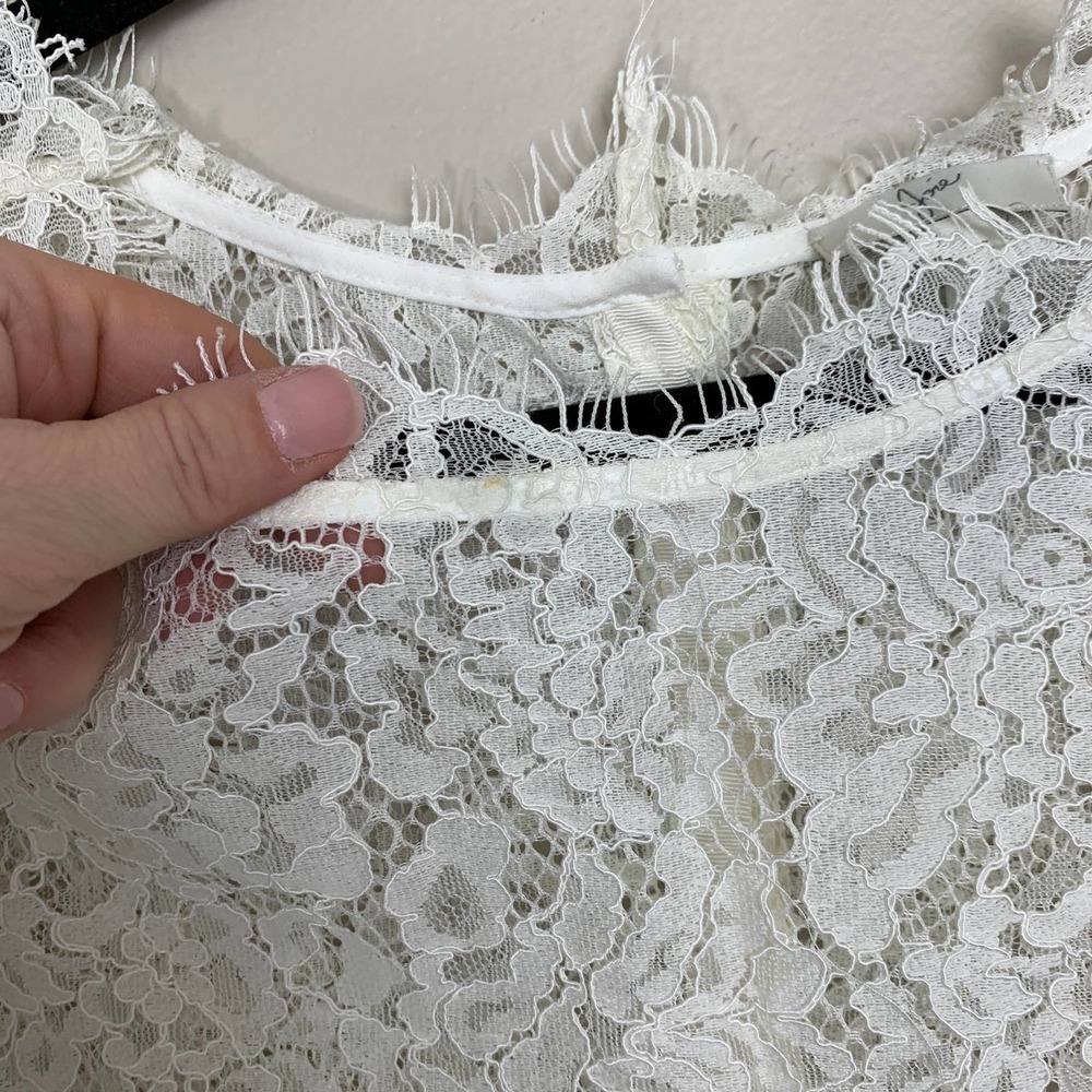 Joie Koda Ivory Lace Peplum Top - Size XS - Picture 5 of 9